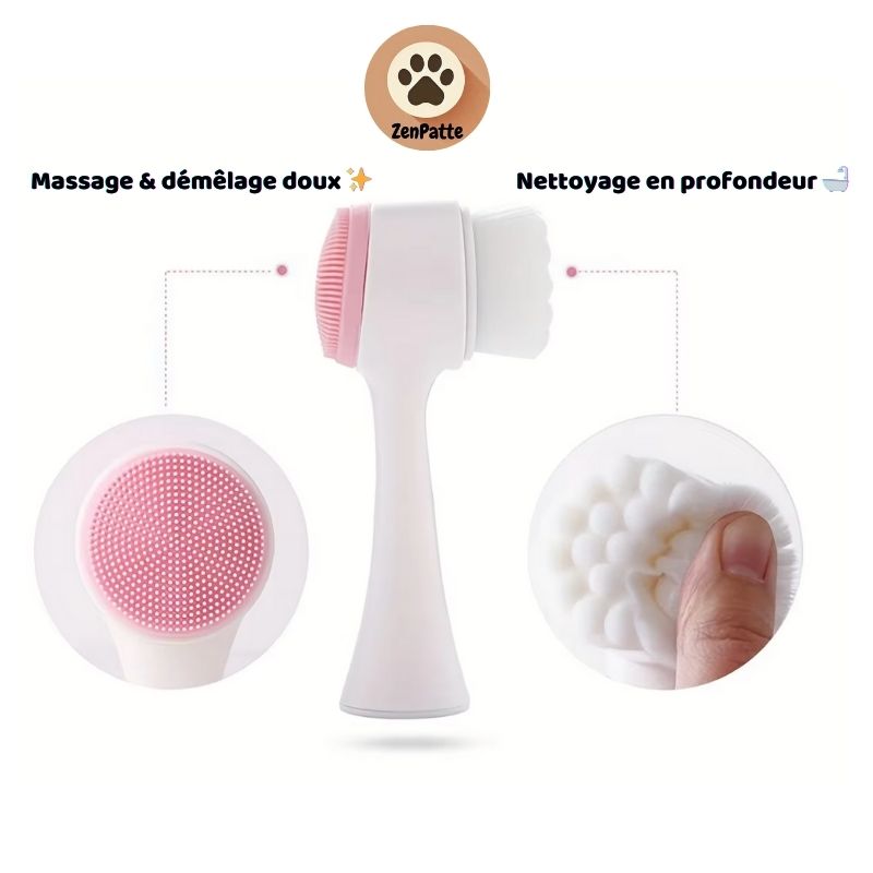 🐾 Nettoyeur de pattes & massage pour coussinets.