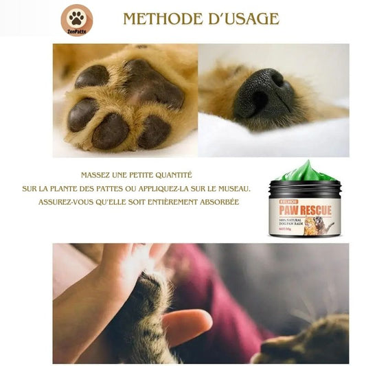 Soin Hydratant Naturel pour Pattes de Chien et Chat